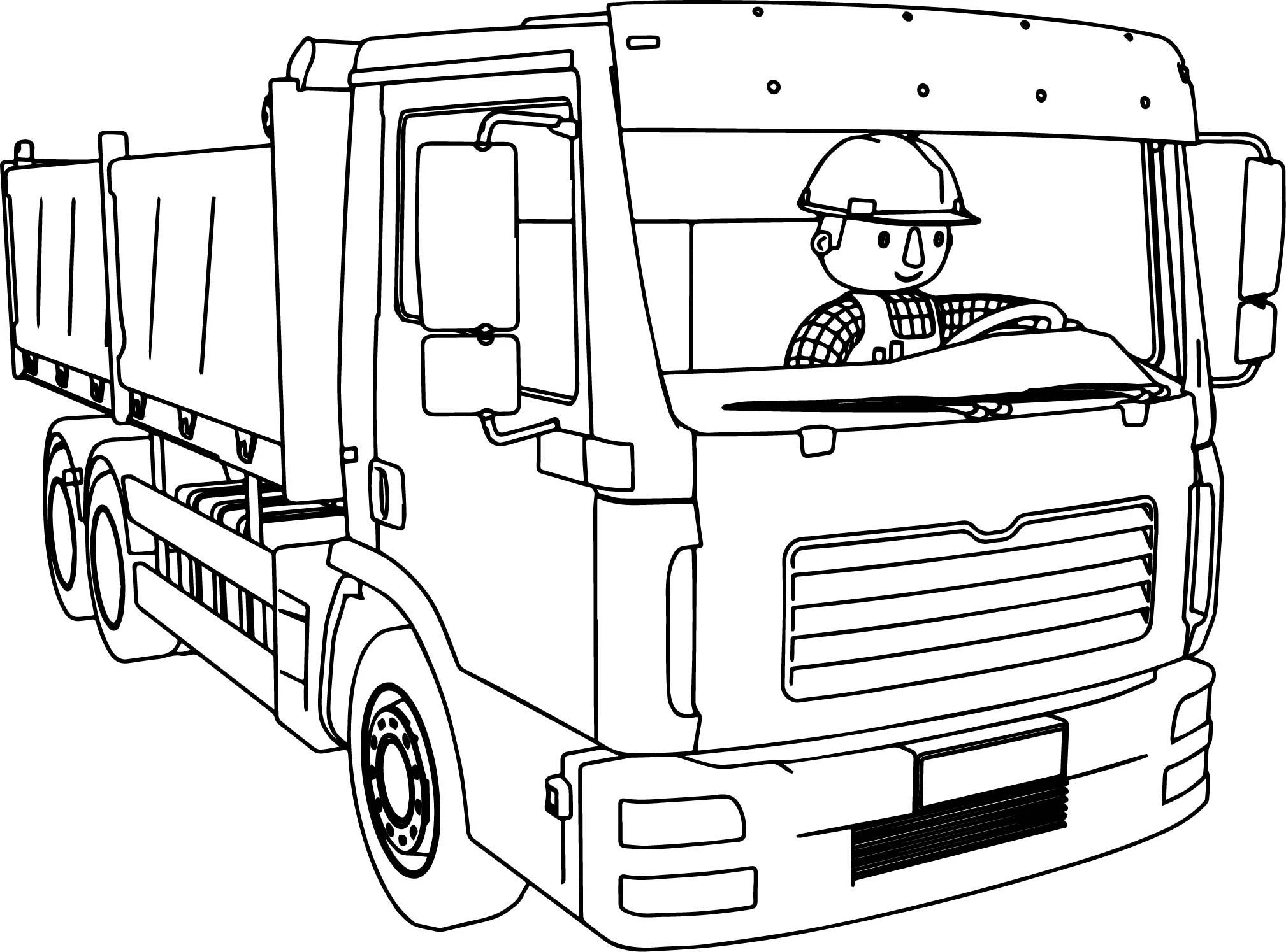 Hình ảnh tranh tô màu xe container đa dạng