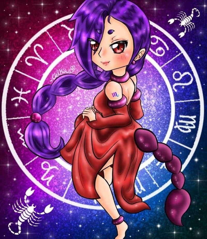 Hình tượng cung Bọ Cạp anime kết hợp giữa sự huyền bí và sự quyết đoán