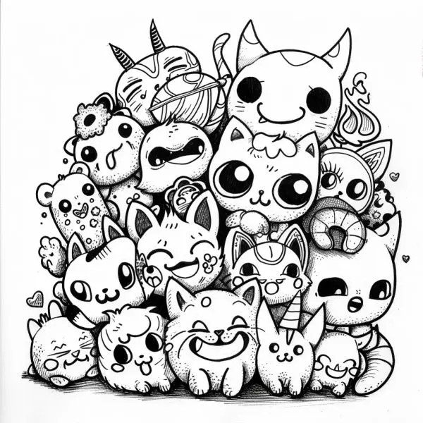 Hướng dẫn tải tranh tô màu doodle