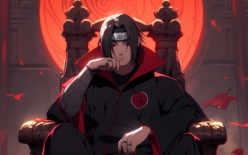 Itachi sở hữu vẻ ngoài lạnh lùng