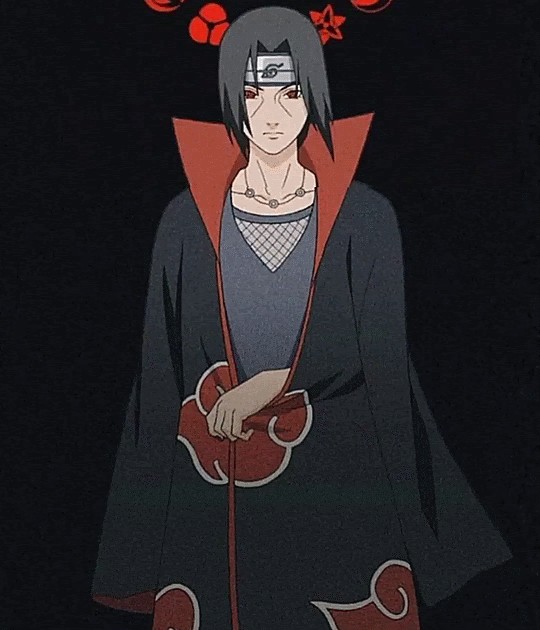 Itachi thể hiện sự nghiêm túc và trầm ngâm