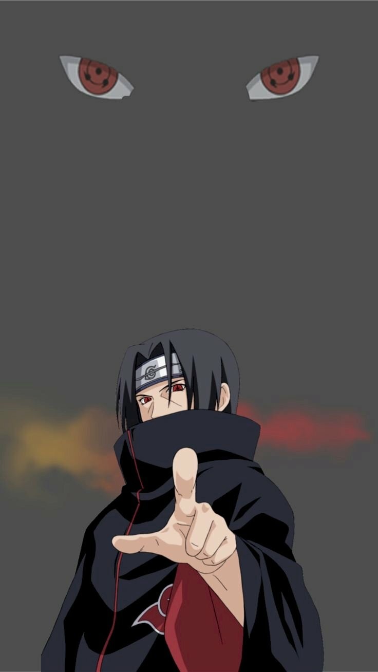 Itachi trong trạng thái trầm tư và quyết tâm
