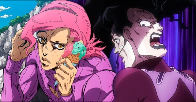 Jotaro Kujo đứng trước mặt trời lặn, với bóng dáng mạnh mẽ và uy nghi