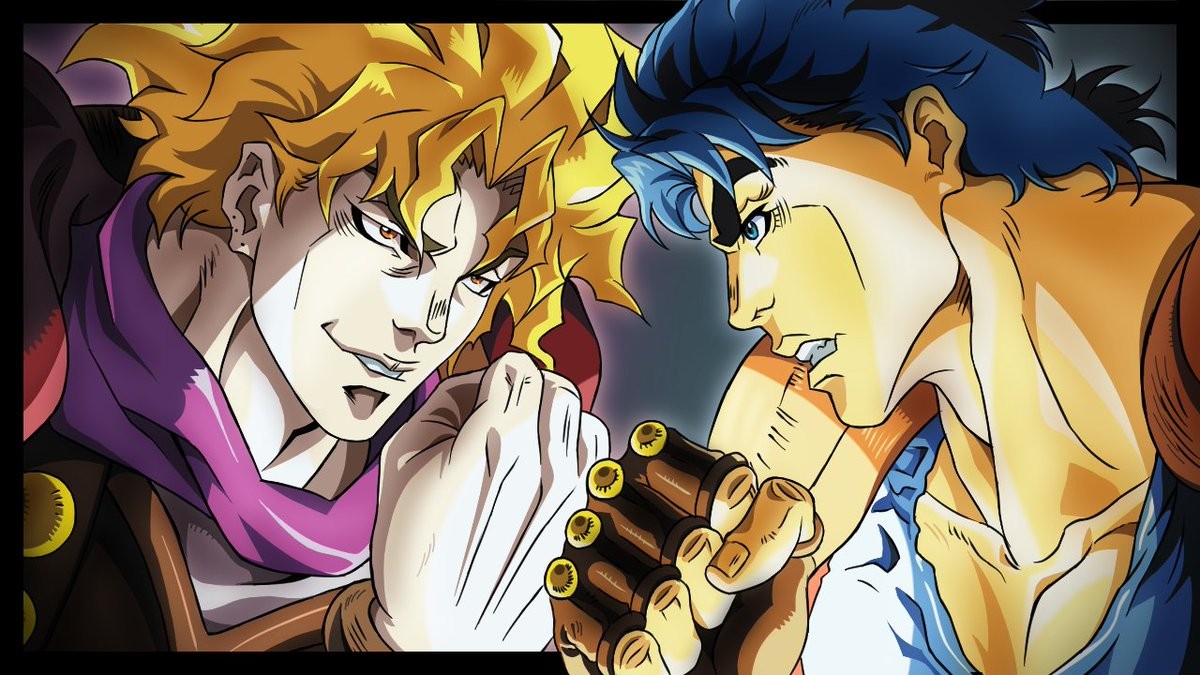Jotaro Kujo trong tư thế chiến đấu, tỏa ra sự tự tin và quyền lực