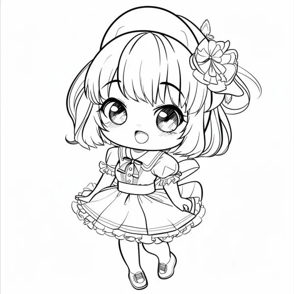 Khám phá bộ sưu tập tranh tô màu Anya chibi dễ thương, giúp bé thỏa sức sáng tạo!