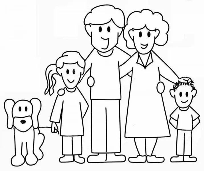 Khám phá niềm vui tô màu với những bức tranh gia đình ấm áp