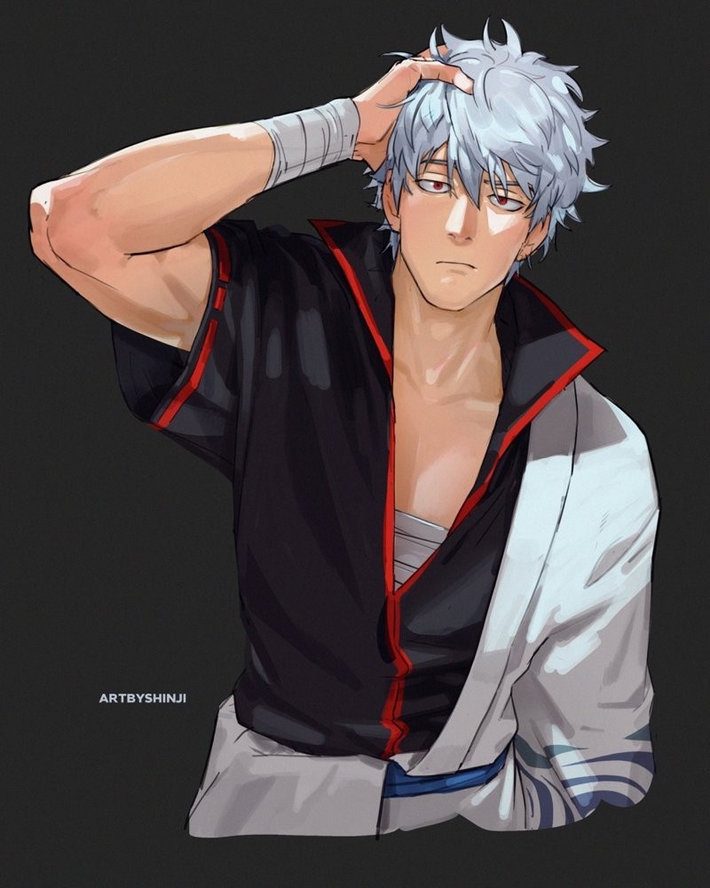 Khí chất thoải mái nhưng nghiêm túc của Gintoki