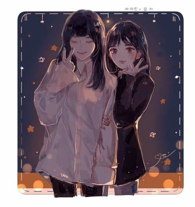 Khung cảnh nhẹ nhàng và lãng mạn trong ảnh anime bách hợp