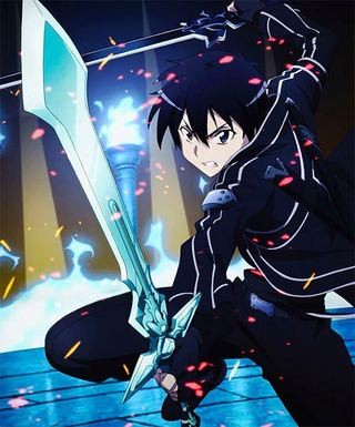 Kirito ngầu với thanh kiếm Elucidator trong tay