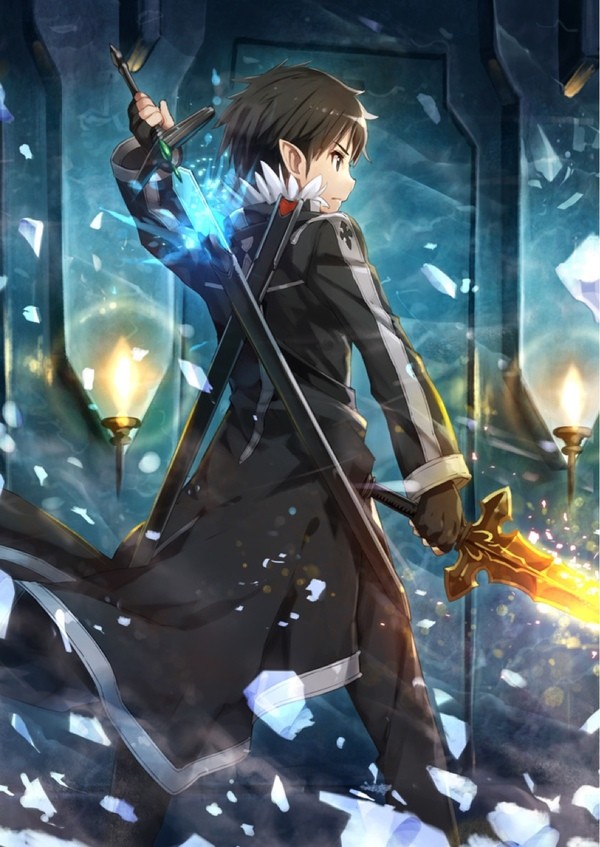 Kirito tung đòn tấn công đầy uy lực và dũng mãnh