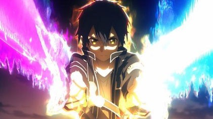 Kirito với ánh mắt lạnh lùng và đầy bí ẩn