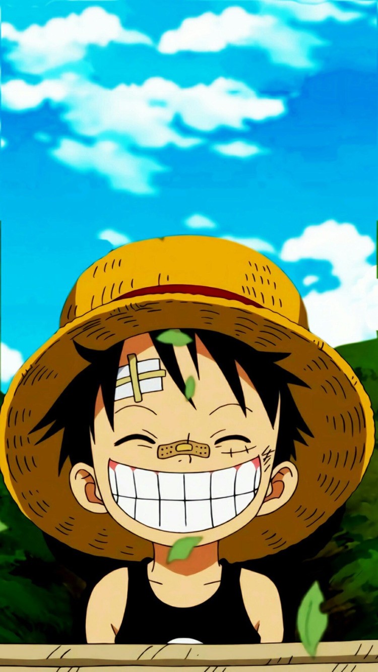 Luffy chibi với nét đáng yêu và tinh nghịch