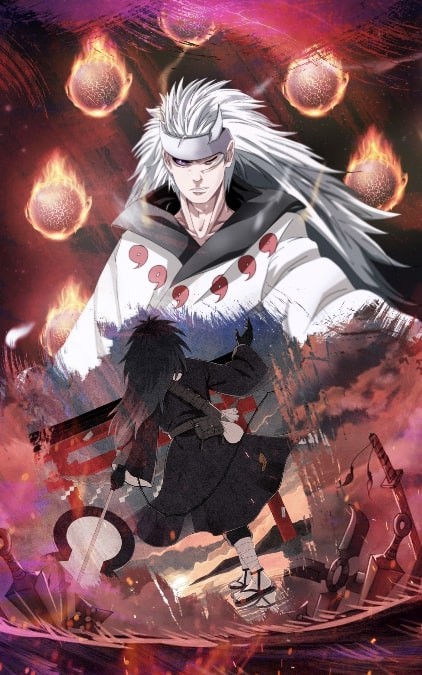 Madara Uchiha trong khoảnh khắc chiến đấu, từng cử động đều toát lên sự nguy hiểm