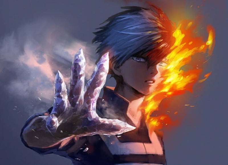 Mái tóc hai màu của Shoto Todoroki