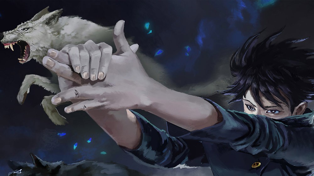 Megumi Fushiguro với sự nghiêm túc