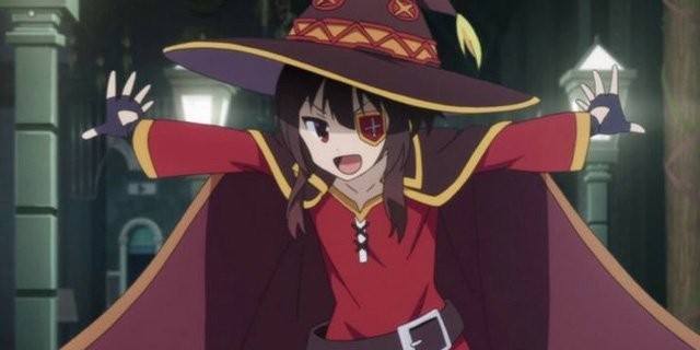 Megumin ánh mắt sáng rực
