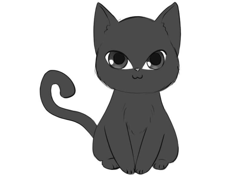 Mèo Anime ngây ngô và dễ thương