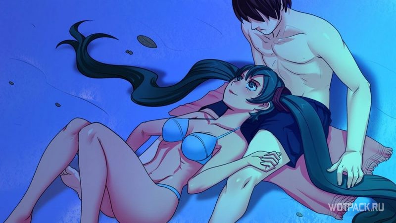 Miku và Semen trên bãi biển