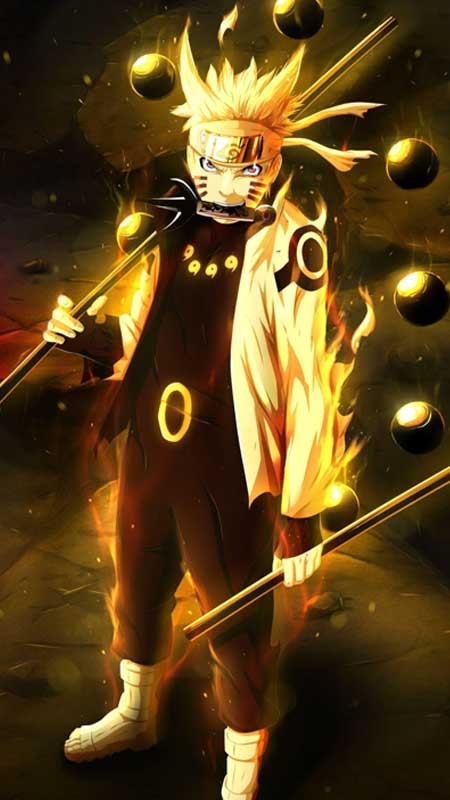 Naruto Lục Đạo với Rasengan cực kỳ uy dũng, toát lên khí chất thần thánh và sức mạnh vô song