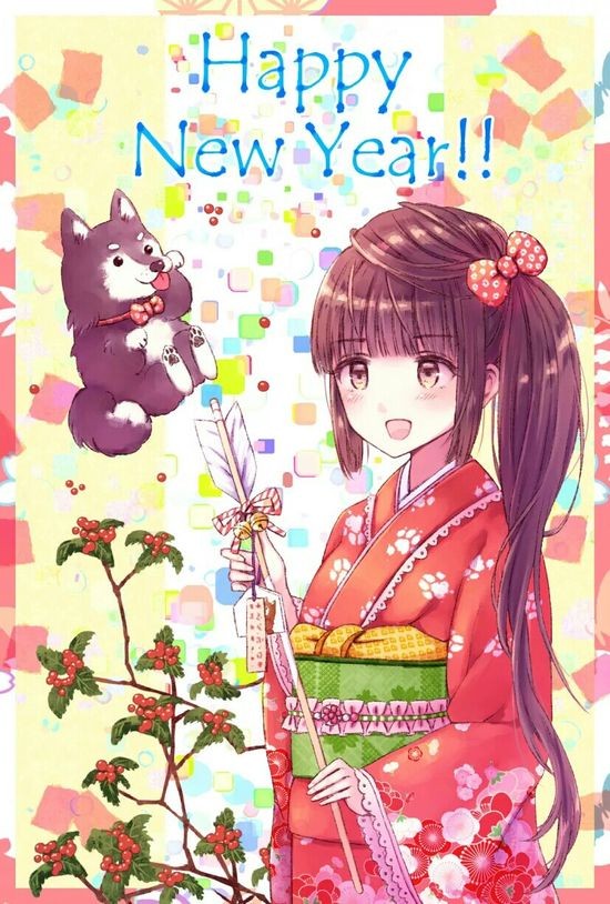 Nhân vật anime mặc trang phục truyền thống