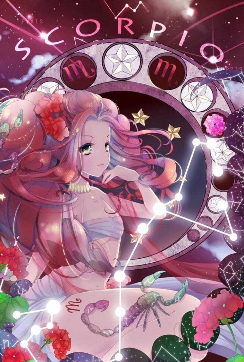Nhân vật cung Bọ Cạp anime toát lên vẻ đẹp sâu sắc và sắc bén