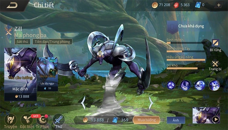Những combo kỹ năng Zill