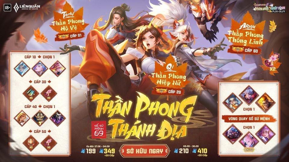 Phần thưởng sổ Sứ mệnh 69