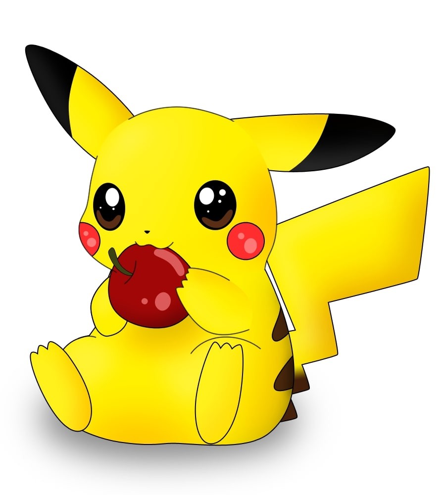 Pikachu cute với ánh mắt tinh nghịch