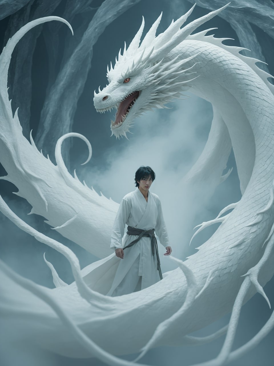 Rồng anime hùng vĩ và mạnh mẽ