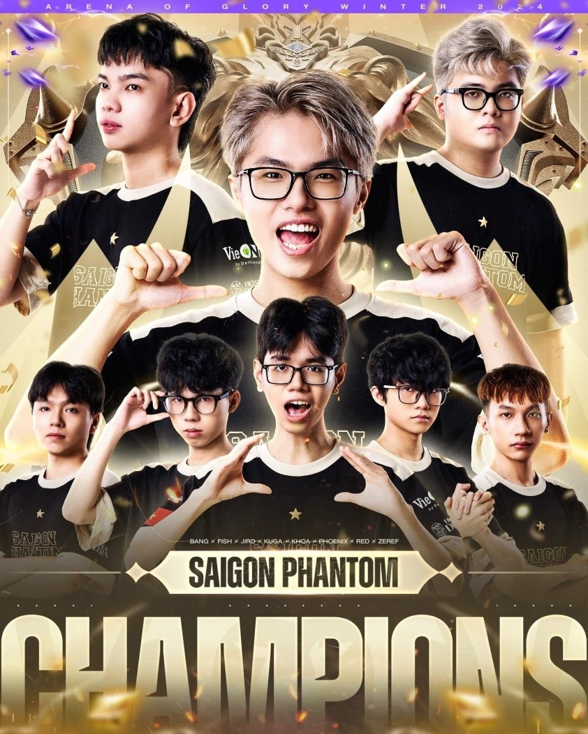 Saigon Phantom vô địch ĐTDV Mùa đông 2024