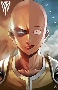 Saitama với dáng vẻ ngầu, chỉ cần một cú đấm là đủ để tiêu diệt mọi đối thủ