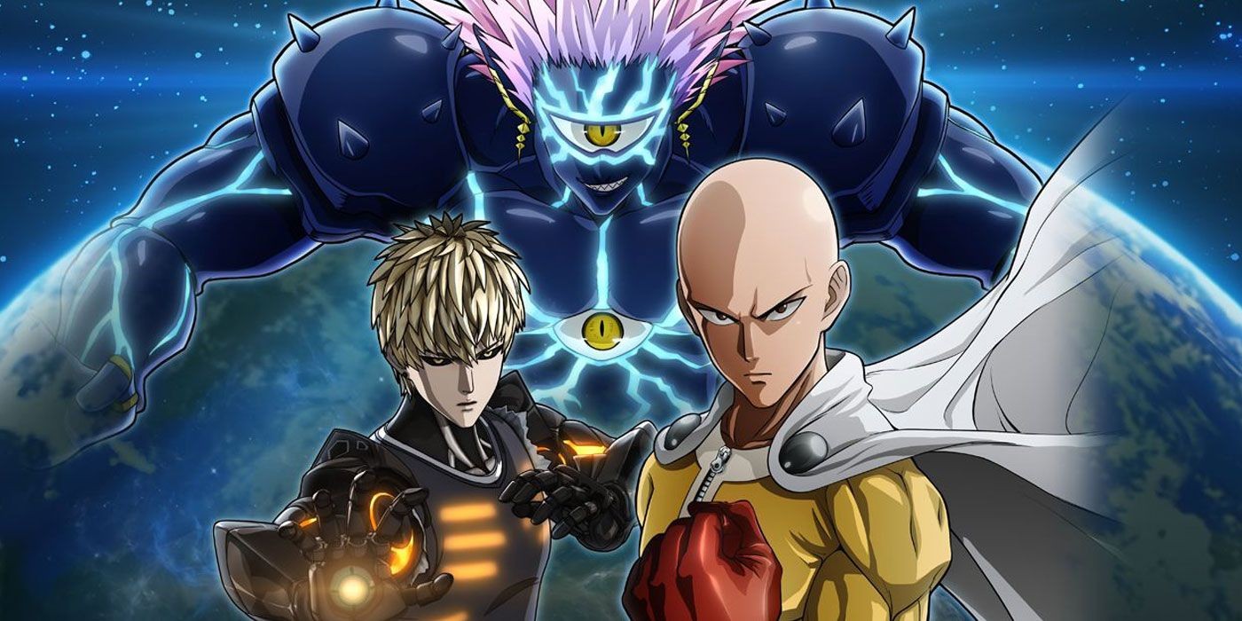 Saitama với vẻ mặt quyền lực, không một chút sợ hãi trước đối thủ
