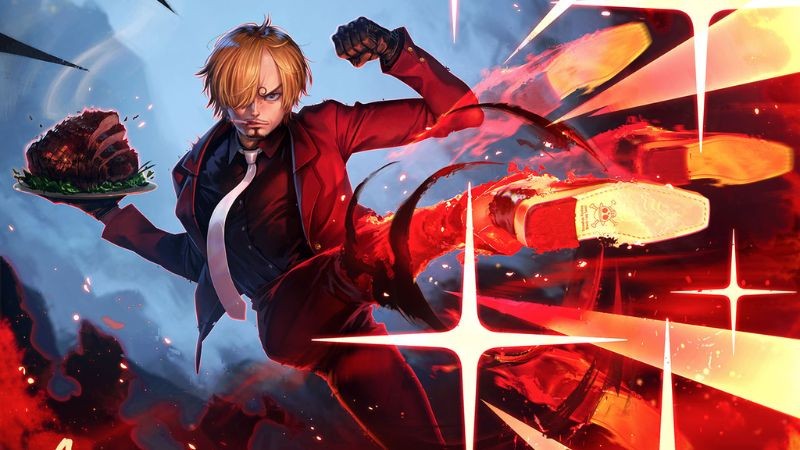Sanji đứng giữa trận chiến