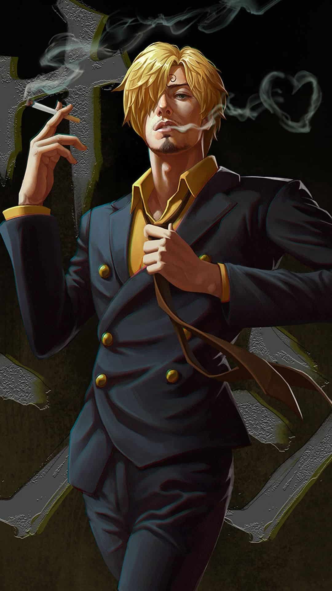 Sanji với ánh mắt nghiêm nghị