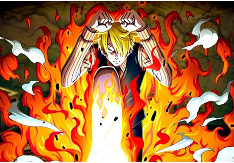 Sanji Wano với vẻ nghiêm nghị