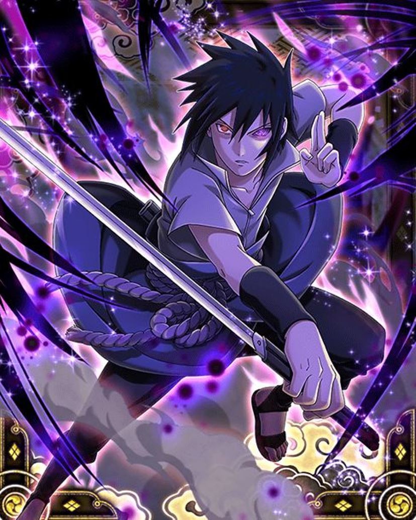 Sasuke ngầu với biểu cảm cương quyết