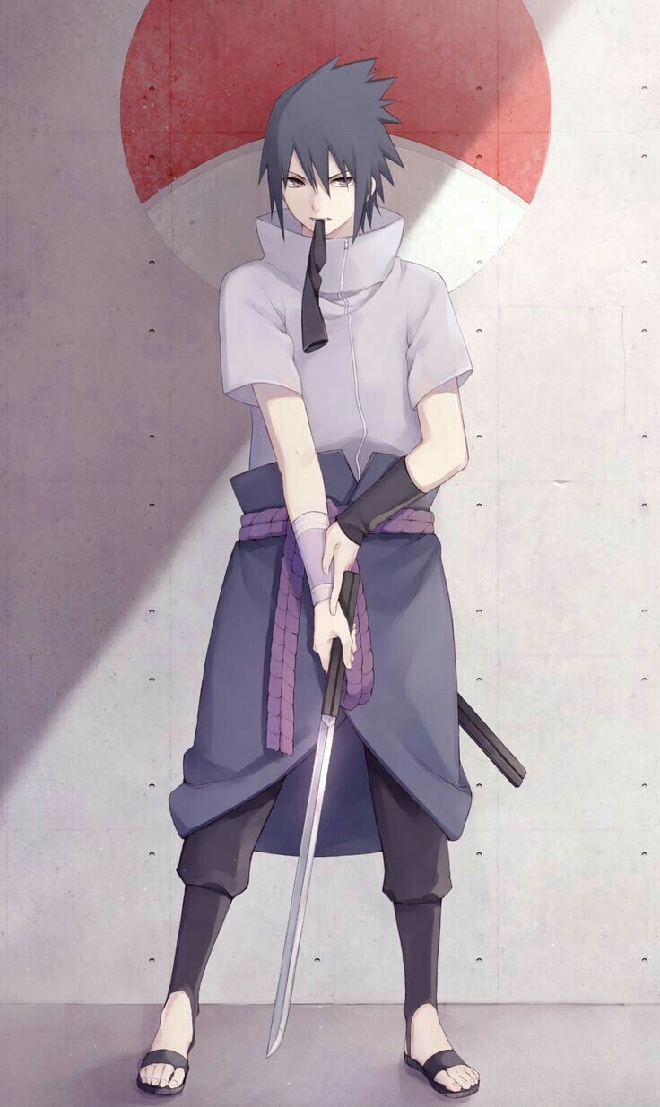 Sasuke trong tư thế chiến đấu