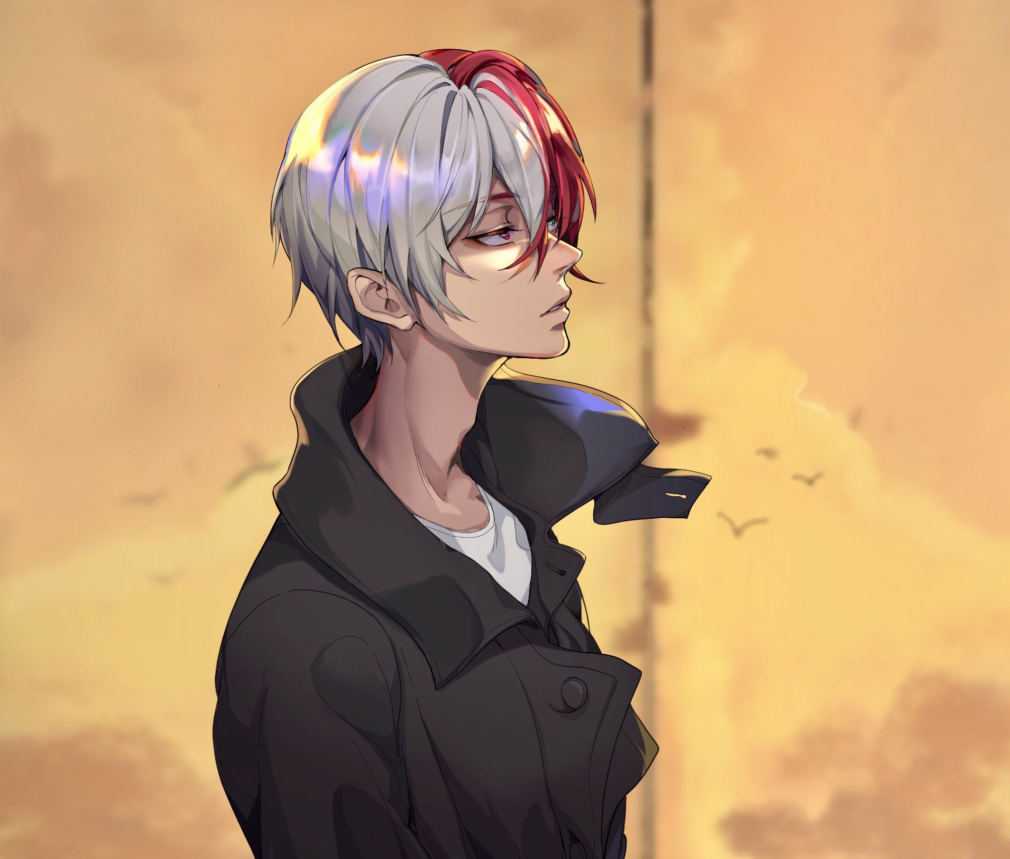 Shoto Todoroki trong trạng thái nghiêm túc