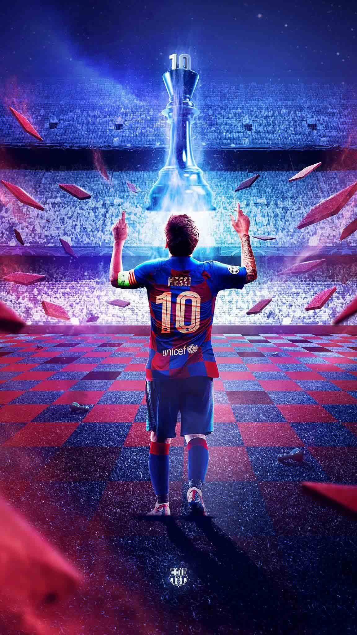 Sự phấn khích của Messi