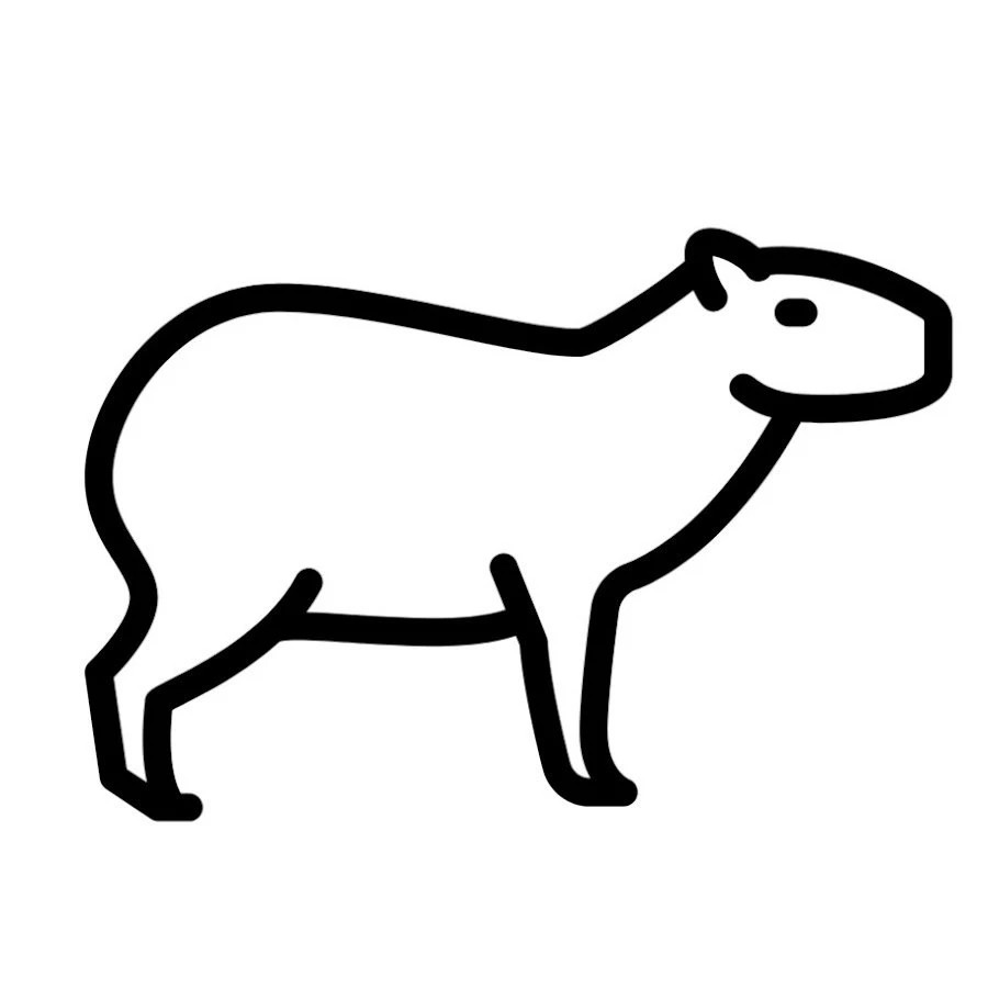 Tải ngay tranh capybara cute miễn phí, bé yêu sẽ không thể rời mắt