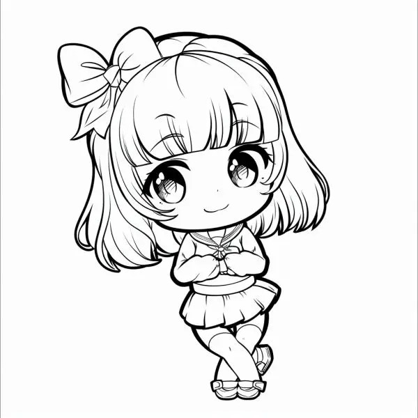Tải tranh tô màu Anya chibi cute miễn phí, giúp bé học mà chơi thật hiệu quả!
