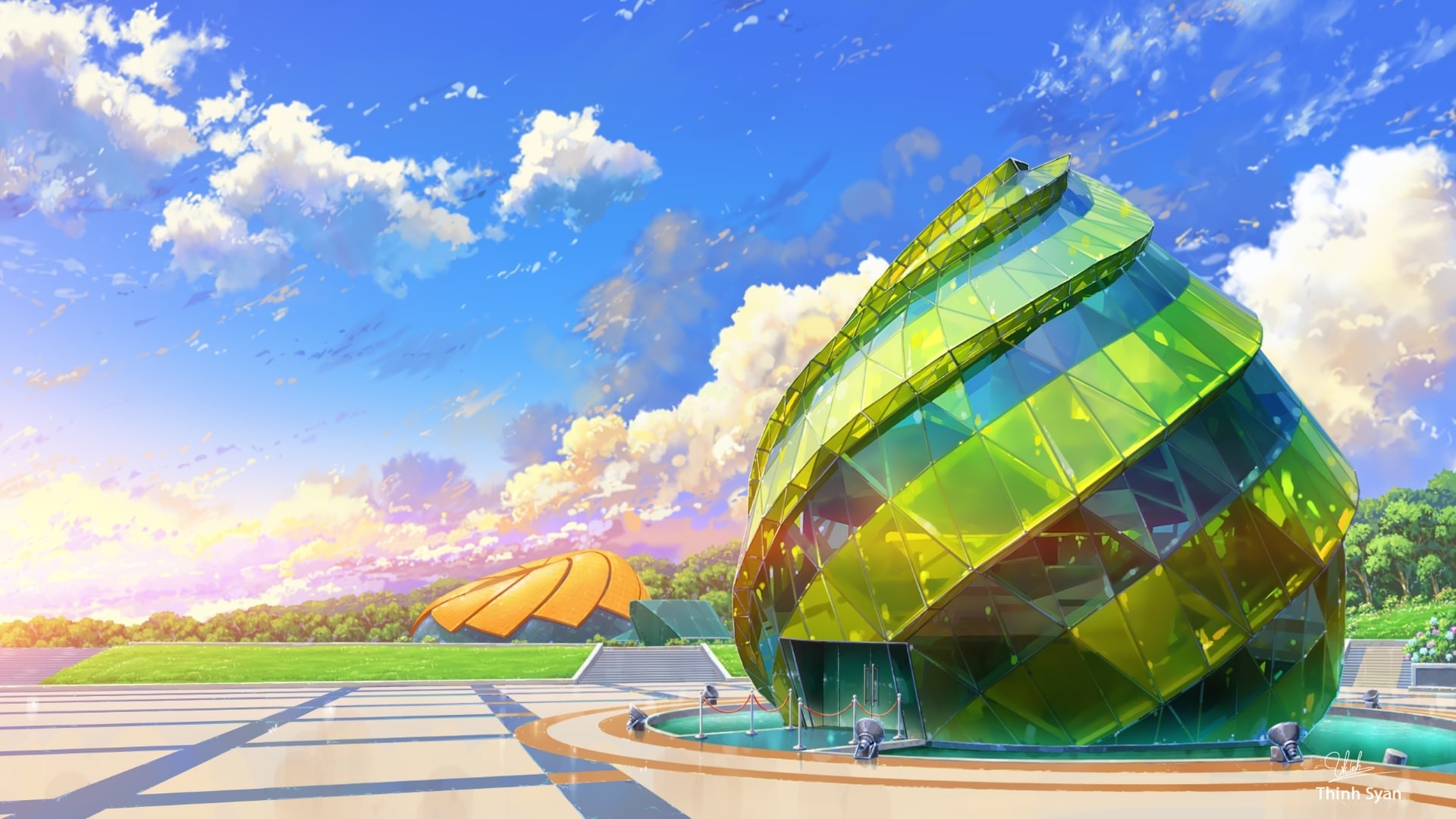 Thành phố anime với không gian đô thị mê hoặc