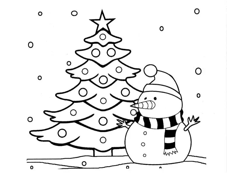 Tô điểm cây thông Noel với tranh tô màu siêu đẹp