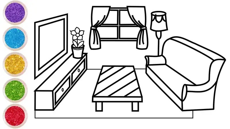 Tô màu đồ vật cổ điển và các chi tiết đặc sắc
