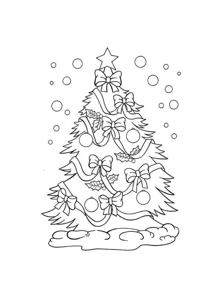 Tranh cây thông Noel đẹp tuyệt vời