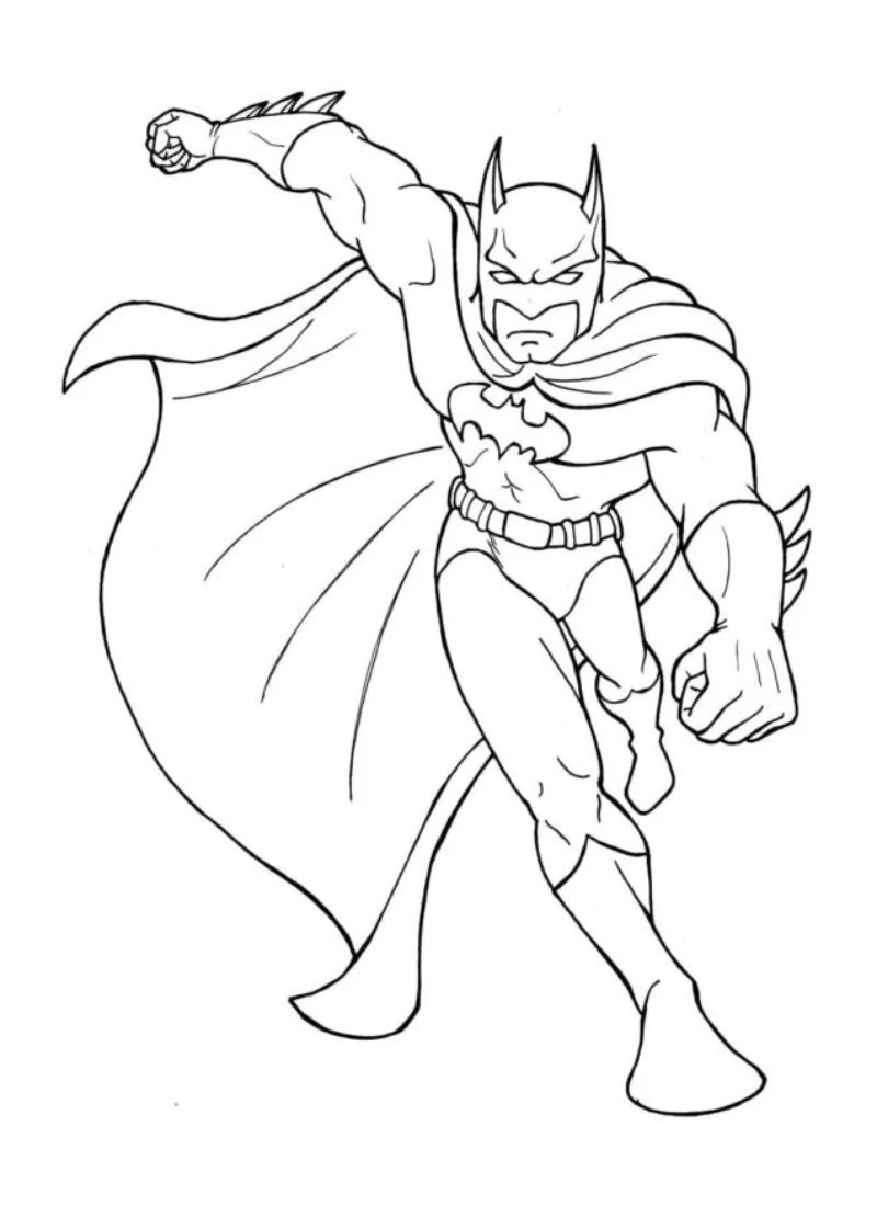 Tranh tô màu Batman sáng tạo