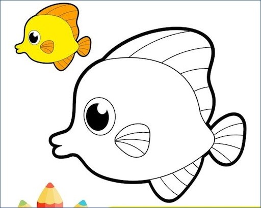 Tranh tô màu con vật cho bé 3-4 tuổi