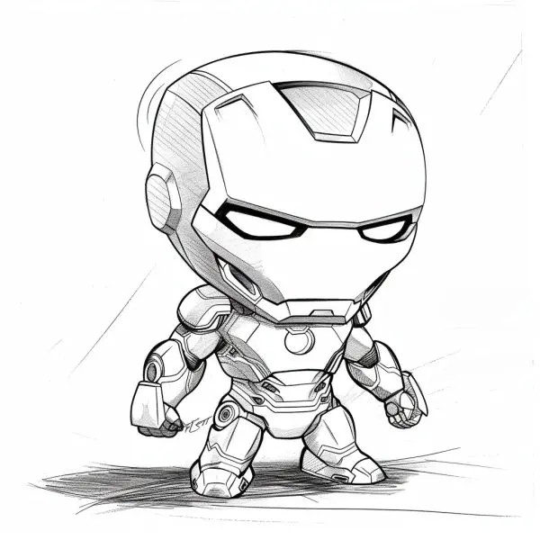 Tranh tô màu Iron Man – giúp bé yêu học hỏi và phát triển sáng tạo.
