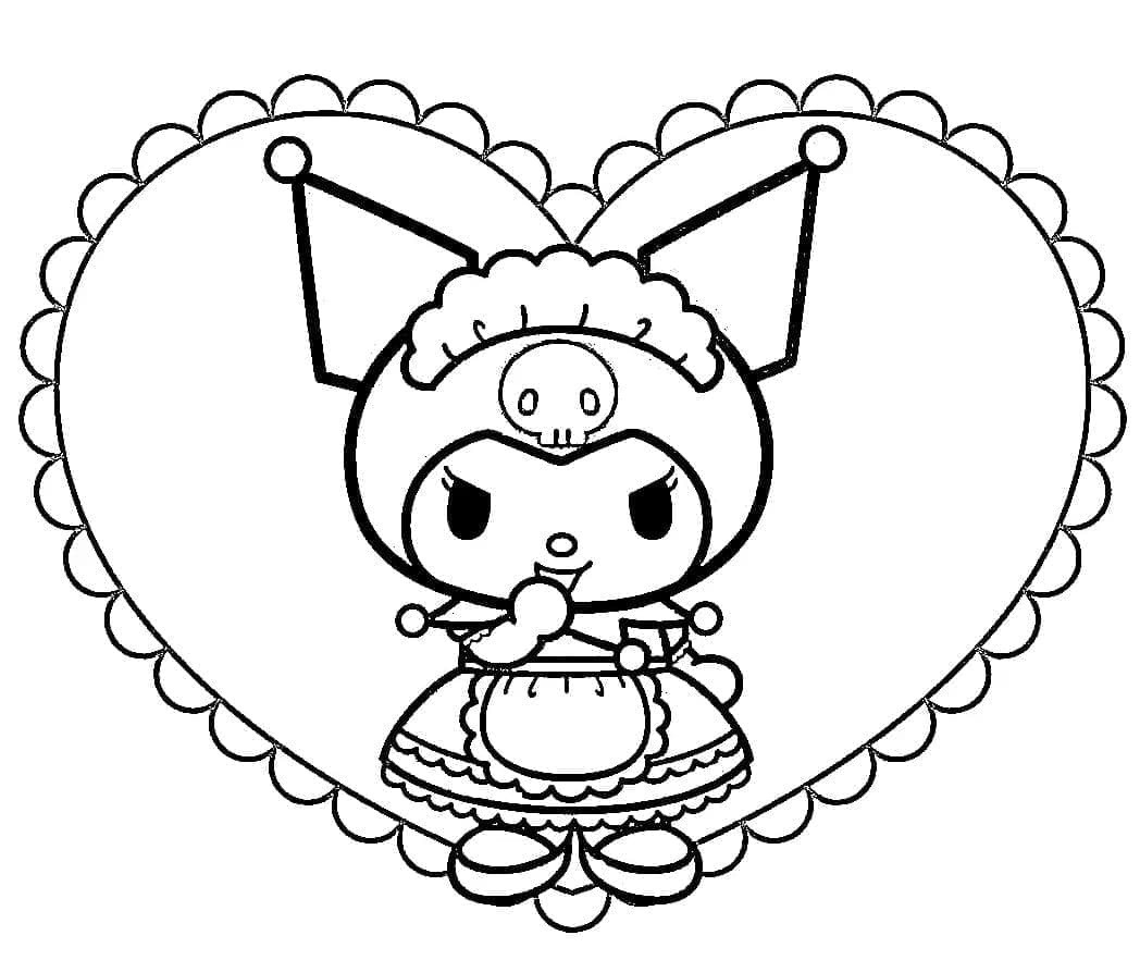 Tranh tô màu Kuromi cho bé 5-6 tuổi PDF
