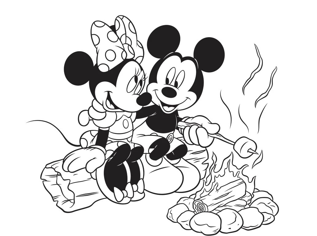 Tranh tô màu Mickey phát triển khả năng phối màu